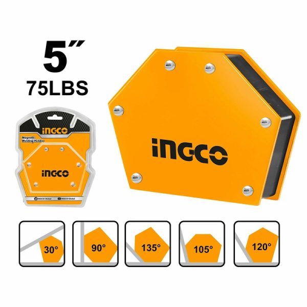 Угольник магнитный INGCO AMWH75052