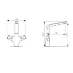 Смеситель KAISER Suer кухня 2-х вентильный Смеситель KAISER Suer кухня 2-х вентильный