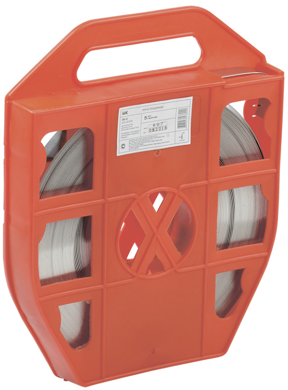 Лента бандажная эконом ЛМ-50 IEK ширина 20мм, длина в рулоне 50м, нержав.сталь