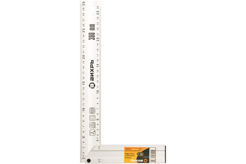 Угольник 300 мм алюминиевый литой ВИХРЬ 73/11/3/3