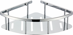 Полка настенная угловая VIKO 215*215*65 хром (нержавеющая сталь)