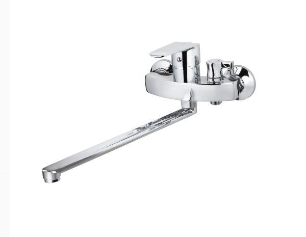 Смеситель VIKO ванна Ø40 (встроенный переключатель на корпусе) 33см, хром