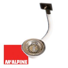 Перелив для мойки под прямоугольное отв. 1 1/2"-113мм "McALPINE"