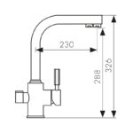 Смеситель KAISER Decor кухня боковой под фильтр Ø35 ORA (бежевый мрамор) Смеситель KAISER Decor кухня боковой под фильтр Ø35 ORA (бежевый мрамор)