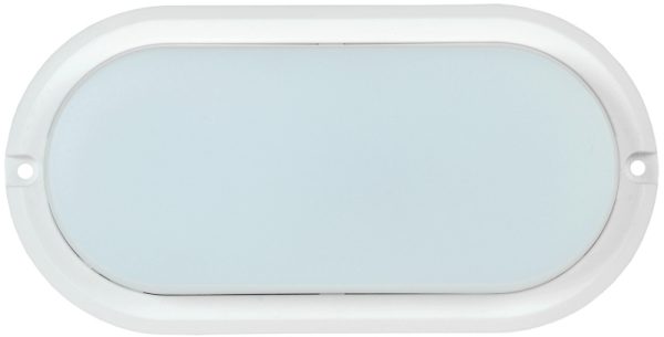 Светильник светодиодный ДПО 4012 12Вт IP54 4000K овал белый пластик IEK