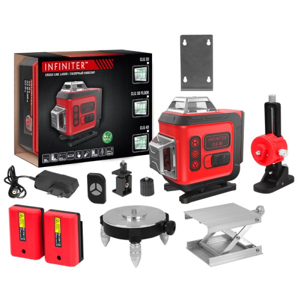 Лазерный нивелир 30/60 м Infiniter CLG 4D 1-2-318
