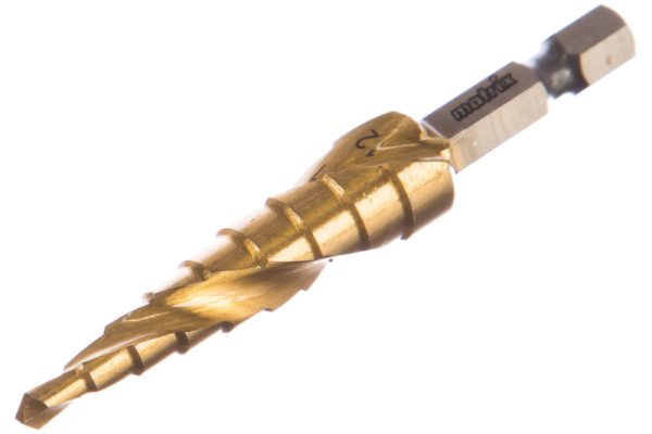 Сверло ступенчатое по металлу от 4 до 12 мм HSS Matrix