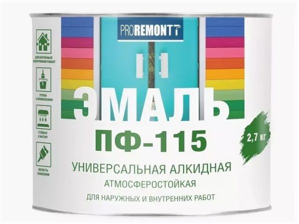 Эмаль ПФ-115 PROREMONTT синий 2,7кг Л-С