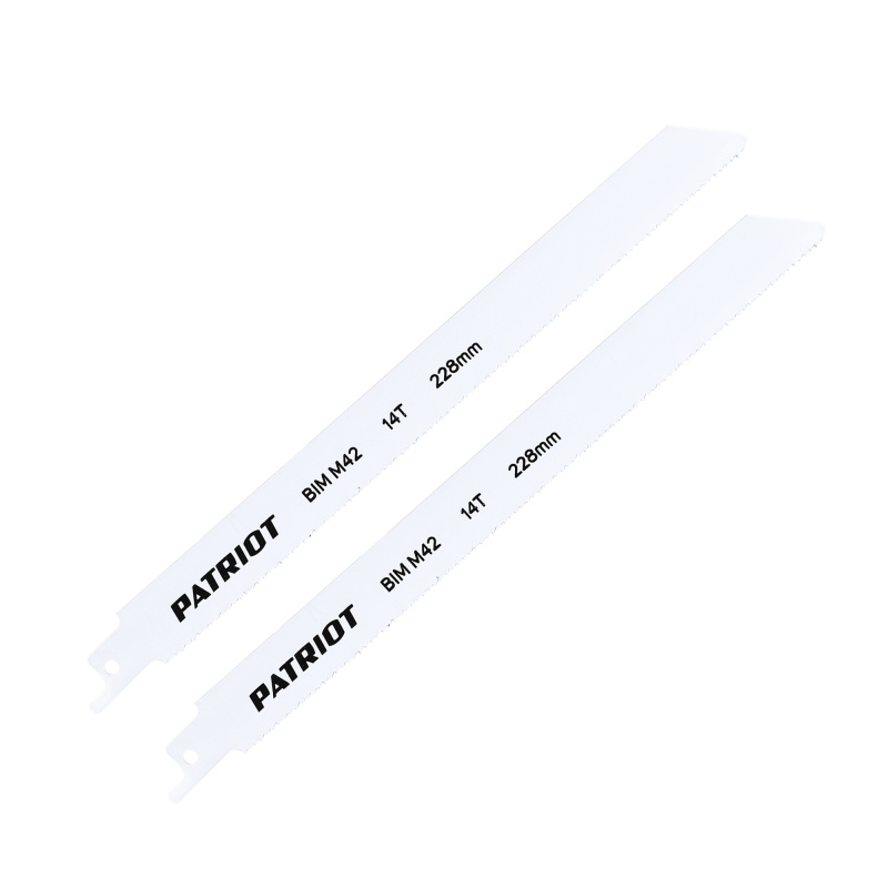 Полотно для сабельной пилы по металлу 228*19*0.92 мм*14T 2 штуки PATRIOT Полотно для сабельной пилы по металлу 228*19*0.92 мм*14T 2 штуки PATRIOT