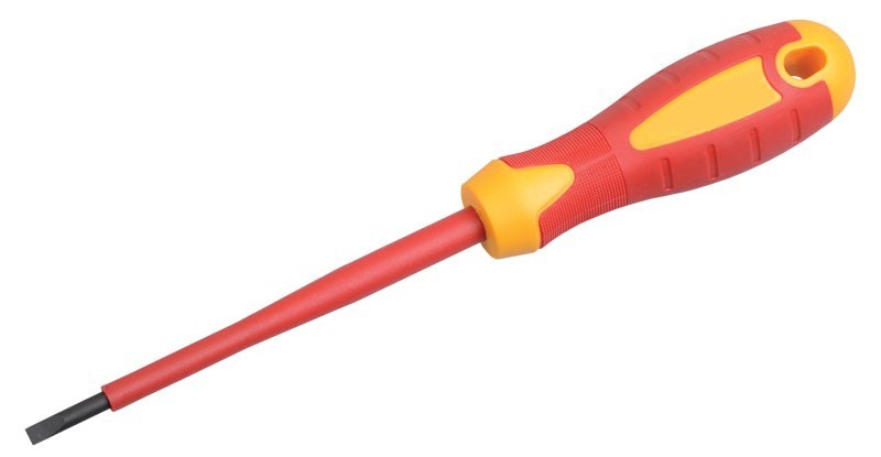 Отвертка шлицевая 6.5*150 мм диэлектрическая КРАТОН 2 09 04 016 Отвертка шлицевая 6.5*150 мм диэлектрическая КРАТОН 2 09 04 016