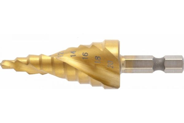 Сверло ступенчатое по металлу от 4 до 20 мм HSS Matrix