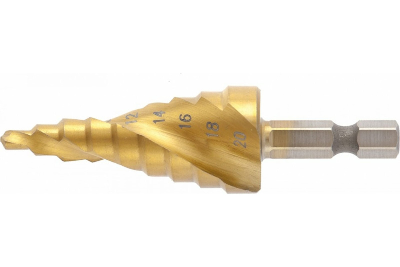 Сверло ступенчатое по металлу от 4 до 20 мм HSS Matrix