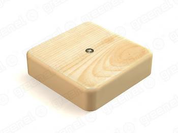 Коробка распаячная открытой установки 100х100х29 IP40 цвет сосна (42шт)