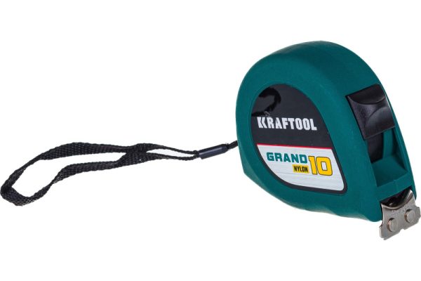 Рулетка 10 м*25 мм обрезиненный пластиковый корпус магнитный зацеп KRAFTOOL 34022-10-25