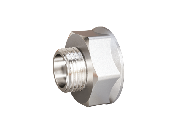 Переходник 3/4" НРx 1"ВР никель LD Pride (50) (бирка)