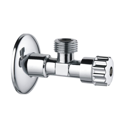 Кран угловой вентильный 1/2" х1/2" TIM ( хром)