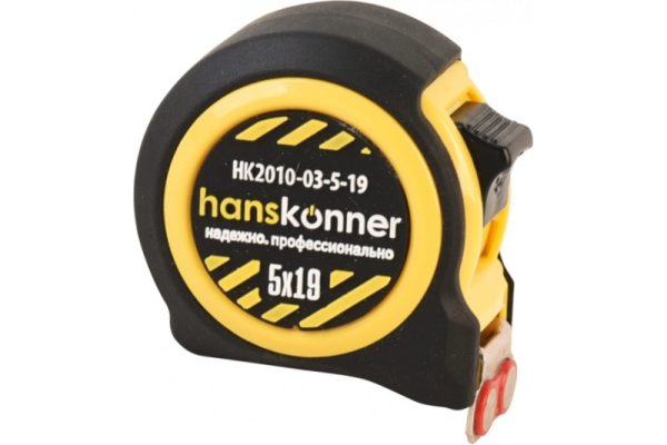 Рулетка 5 м*19 мм Hanskonner