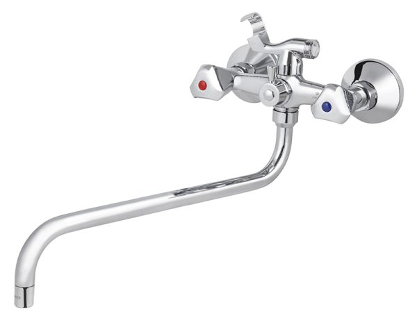 Смеситель KAISER Delta для ванны керамика с шаровым дивертером излив 330 мм