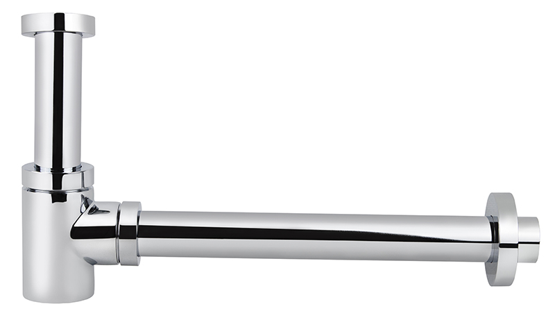 Сифон KAISER для раковины б/выпуска (хром)