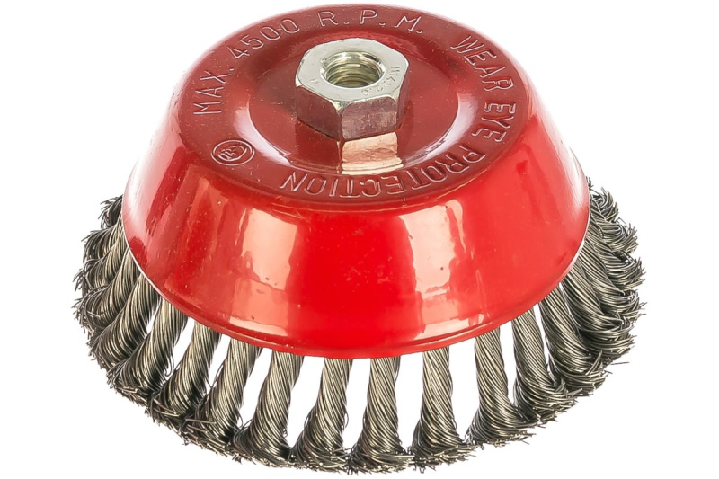 Щётка для УШМ 150 мм М14 чашка витая проволока MATRIX 74629 Щётка для УШМ 150 мм М14 чашка витая проволока MATRIX 74629