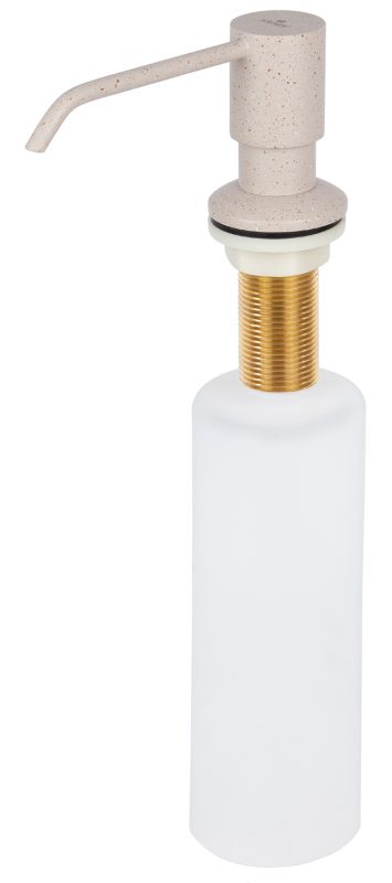 Дозатор KAISER для моющих средств встраиваемый, 350мл /Латунь,пластик /Песочный