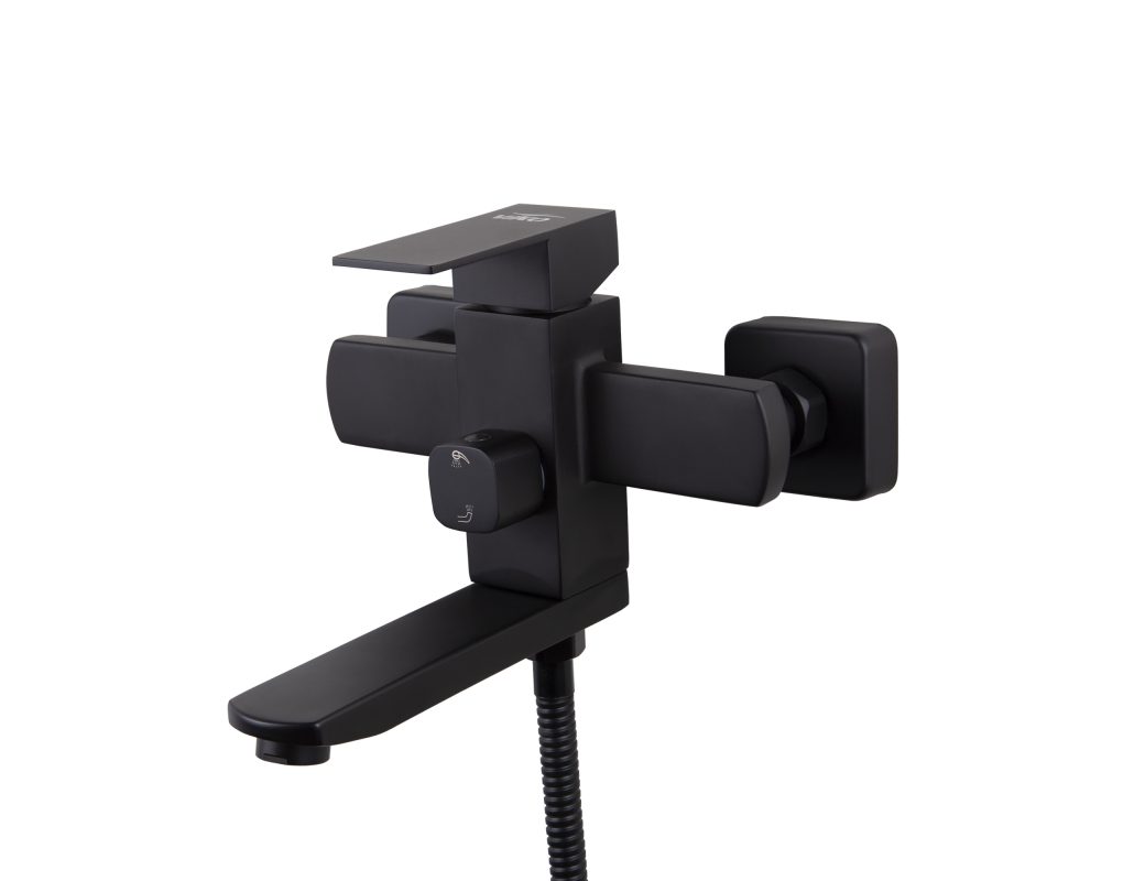 Смеситель VIKO ванна к/н Ø35 черный матовый, нерж. сталь