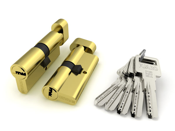 Цилиндровый механизм с вертушкой R602/60 mm (25+10+25) PB латунь 5 кл.//FUARO