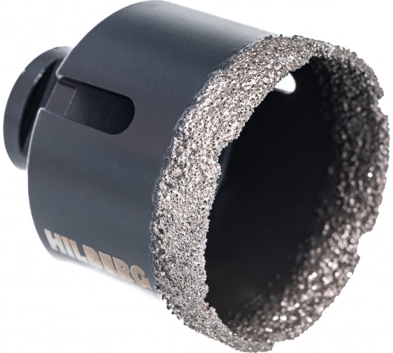 Коронка 55 мм под УШМ керамогранит гранит Super Hard Hilberg