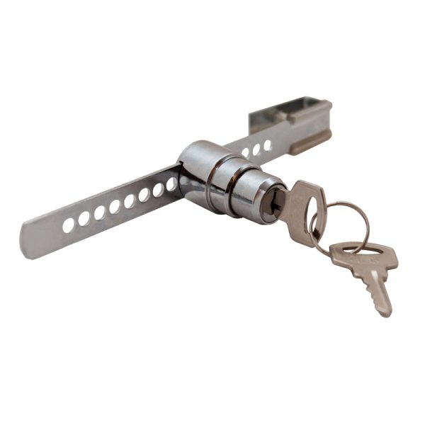 Замок-стекло реечный-перфорация (хром)