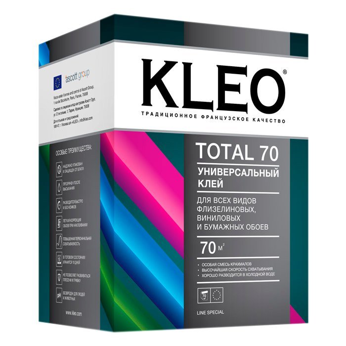 Клей KLEO TOTAL 70 Универсальный 70м2 500гр