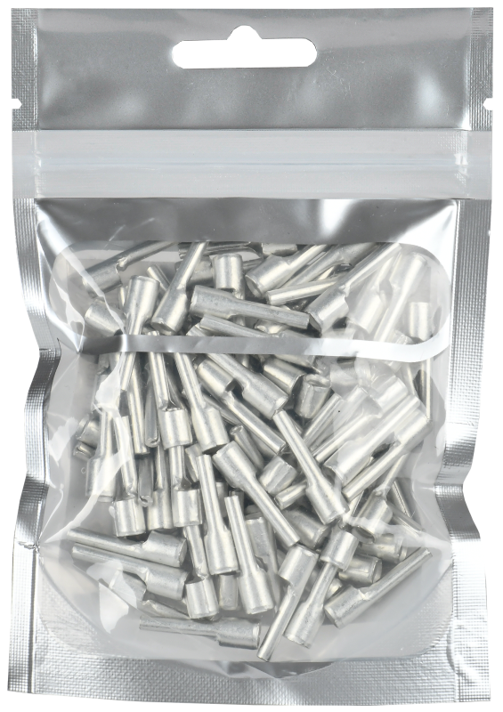 Наконечник штифтовой плоский НШП 25–15 без изоляции цена за 1шт