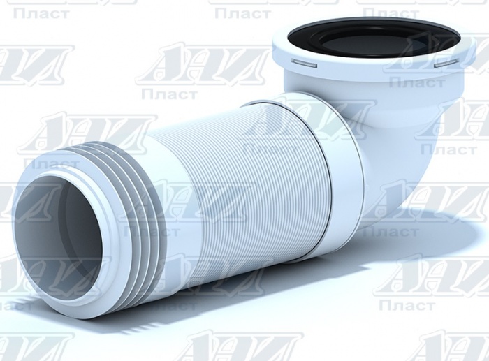 Гибкий удлинитель унитаза 90* АНИ