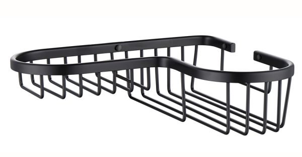 Полка настенная угловая KAISER 215*235*60 (30) черная/латунь