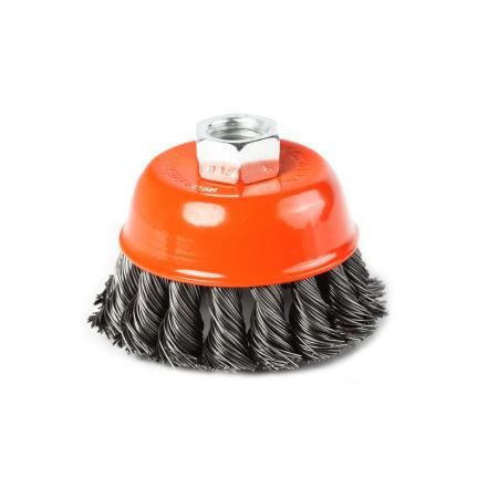 Щётка для УШМ 125 мм М14 чашка витая проволока EDGE by PATRIOT 813010008