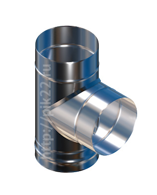 Тройник нерж. угол 90 d 150 0,8мм