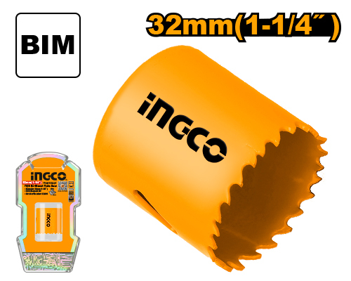 Коронка биметаллическая по металлу 32 мм INGCO HSB10321