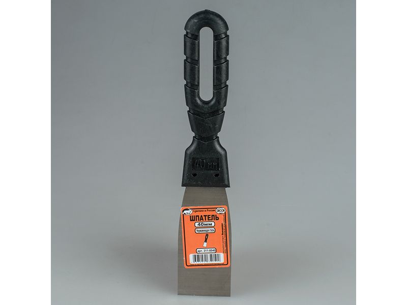 Шпатель 40 мм с черной ручкой нержавеющая сталь 311-0040 Шпатель 40 мм с черной ручкой нержавеющая сталь 311-0040