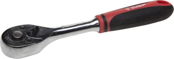 Ключ трещотка 3/8 72 зуб 195 мм ЗУБР 27736-3/8