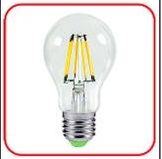 Лампа светодиодная LED-A60-deco 9Вт 230В Е27 6500К 810Лм прозрачная IN HOME