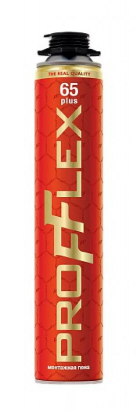 Пена монтажная проф PROFFLEX PRO 65л Plus Red 850мл