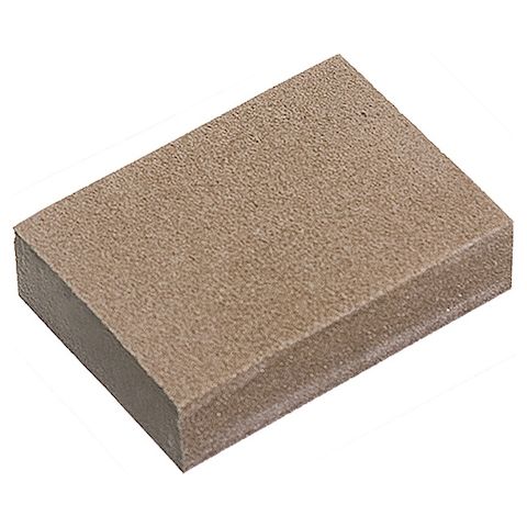 Губка для шлифования 100*70*25 мм мягкая 3 шт Р60/80