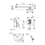 Душевая система KAISER Rios скрытого монтажа (стац. лейка 250х190) /Хром Душевая система KAISER Rios скрытого монтажа (стац. лейка 250х190) /Хром