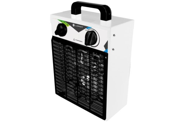 Пушка тепловая электрическая 9/6 КВт БЕЗ ВИЛКИ LORIOT LT-09PE