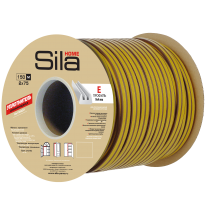 Уплотнитель Sila Pro D50 12*10мм самоклеящийся черный SD-54 1м