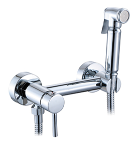 Смеситель VIKO настенный для биде с гигиеническим душем, Ø25, хром, латунь