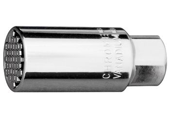 Головка торцевая многоразмерная CrV 6-21 мм под квадрат 3/8 хромированная Gross