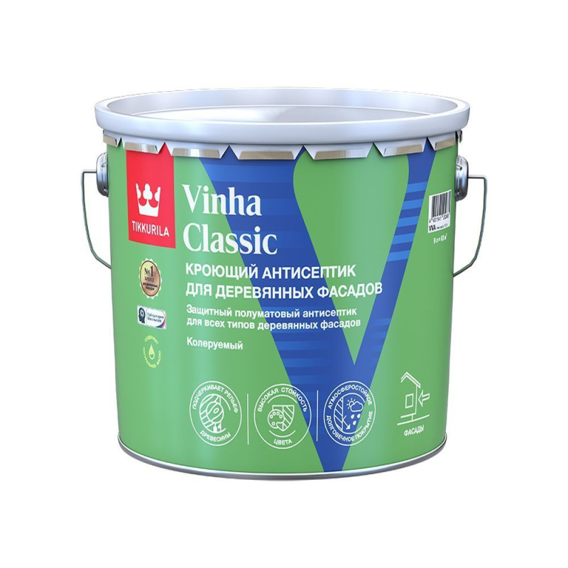 Антисептик кроющий Tikkurila VINHA CLASSIC VVA п/матовый 9 л