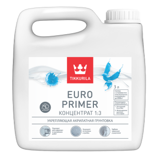 Грунтовка Tikkurila EURO PRIMER 3 л