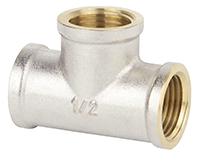 Тройник 1" г/г/г (ник/латунь) WaterMark