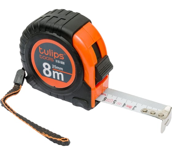 Рулетка 8 м*25 мм Tulips ll10-008